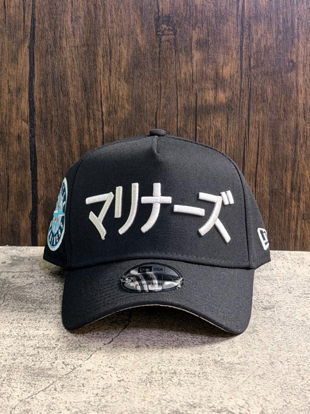 New Era 9FORTY A-Frame Seattle Mariners Katakana Logo Side Patch Snapback OSFA
